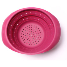 Amazon Hot Kitchen Fruit Vegetable cleaning Silicone Basket Strainer bpa free